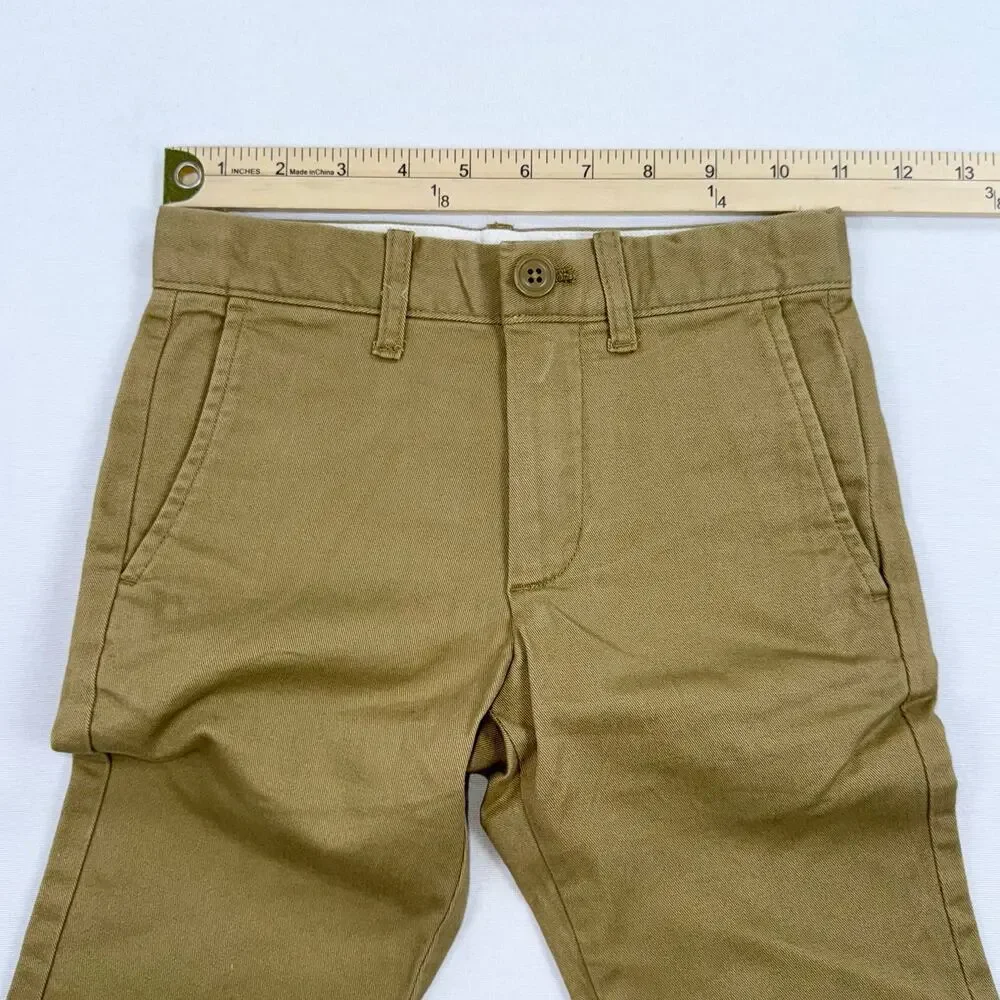 J Crew Crewcuts Boys 770 Straight Fit Stretch Chino Pant Size 5 Caramel